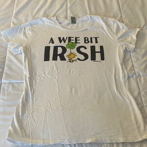 Women's Woodstock Irish White Graphic Tee - Short Sleeve